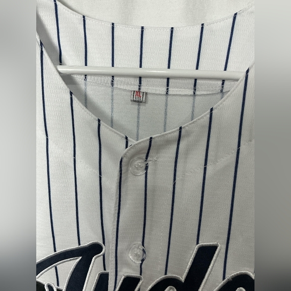 Hammer Of Judge Men's White and Black Striped Shirt - Picture 3 of 5